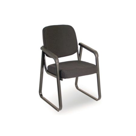 Ashton Sled Base Chair in Black Fabric