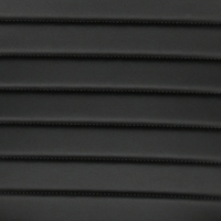 Ribbed Black Bonded Leather