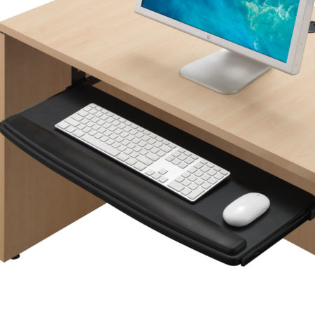 Premium Extra Wide Keyboard Tray with Padded Wrist Rest