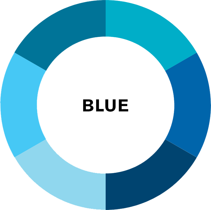 blue colour wheel